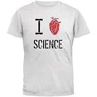 Old Glory I Human Heart Science White Youth T-Shirt - Youth Medium