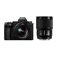 Panasonic LUMIX S5IIX Mirrorless Camera (DC-S5M2XKK) with LUMIX S Series 50mm F1.8 Lens (S-S50)
