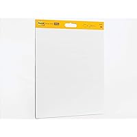 Post-it Super StickyWall Pad, 20 in x 23 in, White, 20 Sheets/Pad, Mounts to Surfaces with Command Strips Included, 1 Pad/Pack (566SS)