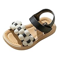Bunny Shoes for Toddler Girls Children Sandals Thickened Summer Princess Fashion Soft Sole Sandal for Girls Size 8