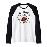 4 Hellfire Club Logo Raglan Baseball Tee