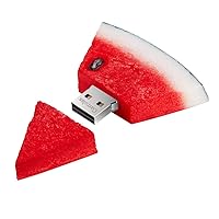 USB Flash Drive, 8GB / 16GB / 32GB Novelty Cute Cartoon USB Memory Stick Date Storage Pendrive Thumb Drives for Kids Children Collegue Student (32GB, Watermelon)