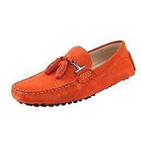 TDA Men's New Tassel Suede Driving Loafers Penny Boat Shoes