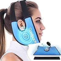 Wisdom Teeth Ice Pack Head Wrap with Ear Hole Design, Small Refillable Ice Bag for TMJ Pain Relief, Tonsillectomy, Oral Surgery, Face Swelling, Muscle Pain, Sprain, Injuries,