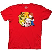 Ripple Junction Schoolhouse Rock Men's Short Sleeve T-Shirt I'm Just a Bill on Capitol Hill Nostalgia Officially Licensed
