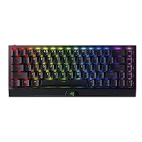 Razer BlackWidow V3 Mini 65% Wireless Mechanical Gaming Keyboard: HyperSpeed Wireless - Green Tactile & Clicky Switches - Doubleshot ABS Keycaps - 200Hrs Battery Life