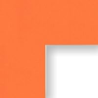 Craig Frames B152 16x24-Inch Mat, Single Opening for 10x20-Inch Image, Tangerine with Cream Core