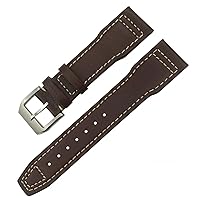Leather Watchband 20mm 21mm 22mm for IWC IW3777 IW3270 Mark 18 Big Pilot’s Watch Strap Brown Soft Cowhide Bracelets