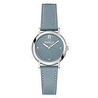 Furla Watches Women's Light Blue Leather Strap Watch(Model: WW00024014L1)