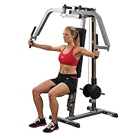 Body-Solid (GPM65) Dual Function PEC Machine - Plate Loaded, Adjustable Chest, Back & Shoulder Workout Equipment