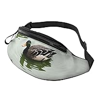 Ducks In The Water Fanny Pack For Women And Men Fashion Waist Bag With Adjustable Strap For Hiking Running Cycling