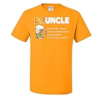 Funny Drunk Uncle Definition for Drunkle: Normal But Drunker Graphic Mens T-Shirts