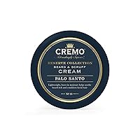 Cremo Beard & Scruff Cream, Palo Santo (Reserve Collection), 4 oz - Soothe Beard Itch, Condition and Offer Light-Hold Styling for Stubble and Scruff (Product Packaging May Vary)