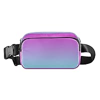 Purple Gradient Fanny Packs for Women Men Everywhere Belt Bag Fanny Pack Crossbody Bags for Women Fashion Waist Packs with Adjustable Strap Waist Bag for Travel Shopping Cycling Workout