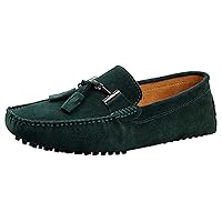 Mens-Moccasins Penny-Loafers Slip-On Casual Dress-Shoe Suede Tassels Boat Driving-Shoes