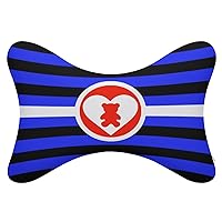 DDLG Pride Flag 2 Pack Car Neck Pillow Auto Headrest Cushion Seat Rest Support Pillow Relief Pad