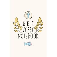 Bible Verse Notebook: Inspirational Notepad with Scripture Verses