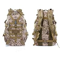 Multifunctional outdoor military tactical off-road high-capacity waterproof backpack (Desert digita)