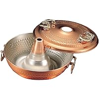 Takekoshi Kogyo Takekoshi Copper Shabu Pot, Kiyo, 10.2 inches (26 cm)