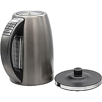 Cuisinart 1.7-Liter Stainless Steel Cordless Electric Kettle with 6 Preset Temperatures (Brushed Graphite Gray)