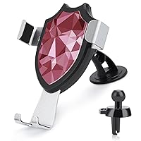 Polygonal Red Pattern Novelty Phone Holders for Car Cell Phone Car Mount Hands Free Easy to Install