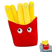 Plush Toy 11.8 Inch Funny French Fries Soft Funny Stuffed Toy Cartoon Simulation Fries Pillow Plushies Toy for Sofa Cushion Birthday Gift for Girls
