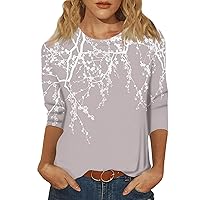 Hawaiian Shirt, Lace Tops Womens Button Down Blouse 3/4 Sleeve Tee Ladies Summer Round Neck Tshirt Trendy Tops Plus Size 2024 Slim Shirt Graphic Tees Blouse Oversized White Button (Light Gray,Small)