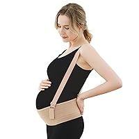 Maternity Belt Belly Bands for Pregnant Women Pregnancy Belly Support Band Relieve Back & Waist & Pelvic Pain Adjustable Size with Back Brace ​Straps