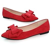 Women's Floral Pointy Toe Slip On Ballets Flats,Comfort Walking Flat Loafer Dress Shoes