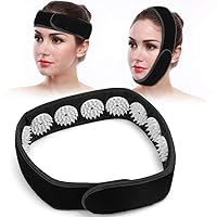 Acupressure Wrap Headband, Portable Massage Headband for Relief Neck and Head Pain Soreness Muscle Stress and Relaxation Meditation(Black)