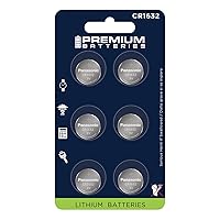 Premium CR1632 Battery 3V Lithium Coin Cell - Japanese Engineered High Capacity Batteries (6 Pack)