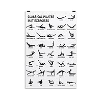 Sports Poster Classic Chiropractic Pilates Poster Decorative Painting Canvas Painting Posters and Prints Wall Art Pictures for Living Room Bedroom Decor 24x36inch(60x90cm) Unframe-Style-1