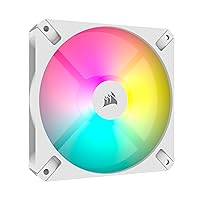CORSAIR iCUE AR120 RGB Digital 120mm ARGB-Compatible Single Fan - White