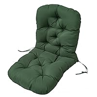 Comfy Thickened Outdoor Cushions Swing Rocking Cushions High Back Chair Mat for Garden Patio Furniture Office Dining Ultimate Comfort (Green,47.2 * 23.6in)