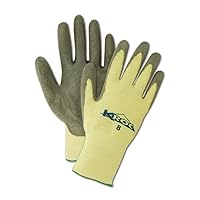 MAGID Dry Grip Level A4 Cut Resistant Work Gloves, 12 PR, Polyurethane Coated, Size 8/M, Reusable, 13-Gauge Para-Aramid (Kevlar) Shell (KEV8627)