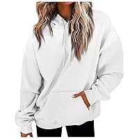 Women's Crew Neck Sweatshirts Loose Casual Daily Long Sleeve Sweatshirt Printed Hooded Top Sweat Shirt, S-2XL