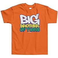 Threadrock Little Boys' Big Brother of Twins Toddler T-Shirt