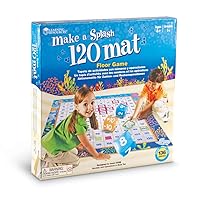 Make a Splash 120 Mat Floor Game, Addition/Subtraction - 136 Pieces, Ages 6+ Math Games for Kids, Educational Games