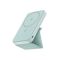 Magnetic Battery, 5,000mAh Foldable Magnetic Wireless Portable Charger with Stand and USB-C (On The Side), Magsafe-Compatible with iPhone 15/15 Plus/15 Pro/15 Pro Max, iPhone14/13 Series