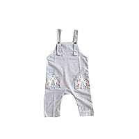 Baby Overall Romper - Soft Romper Jumpsuit Baby - Elephante Pocket Prints