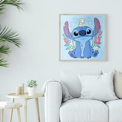 Stitch Diamond Art Painting Kits for Adults - Cartoon Full Drill Diamond  Dots Paintings for Beginners, Round 5D Paint with Diamonds Pictures Gem Art