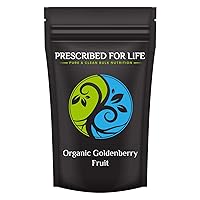 Prescribed For Life Organic Golden Berry Powder | Pichuberry Superfruit Powder for Smoothies | Rich in Antioxidants and Vitamins | Vegan, Gluten Free, Non GMO | Pysalis peruviana (4oz / 113 g)