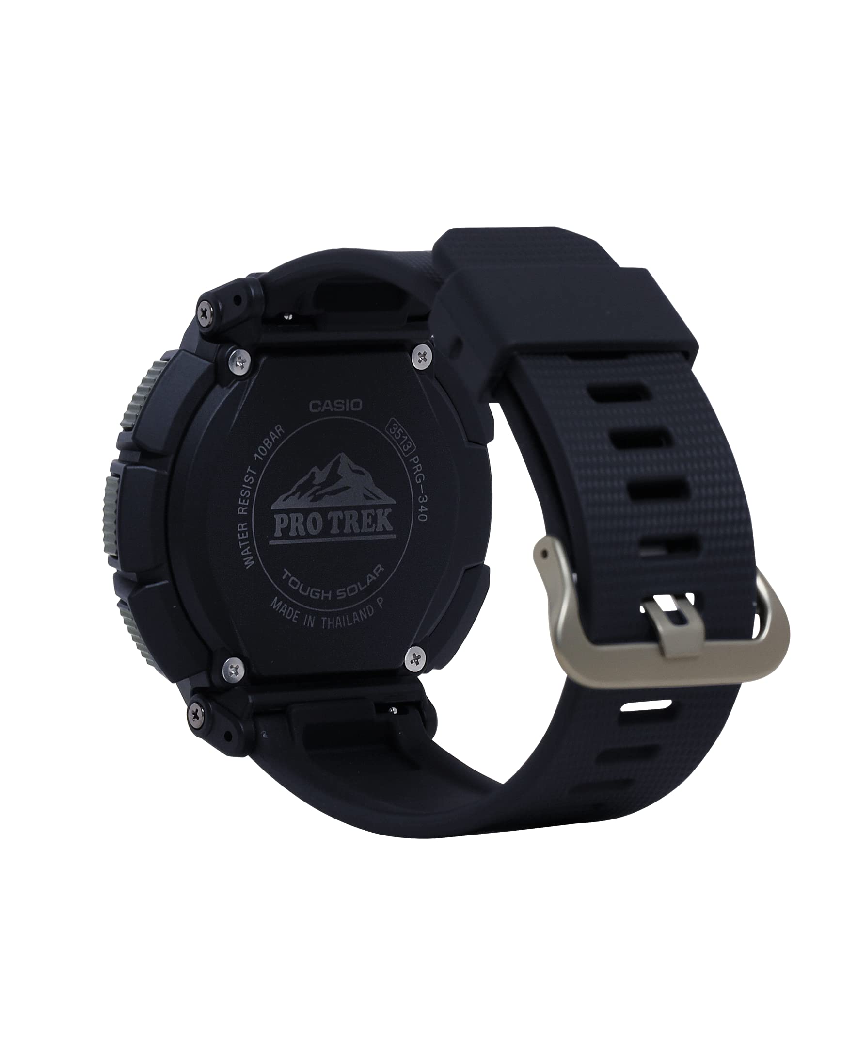 Casio Pro Trek Bio Mass Tough Solar Triple Sensor w/Thermometer Altimeter Barometer Compass World Time Men's Titanium Band Watch