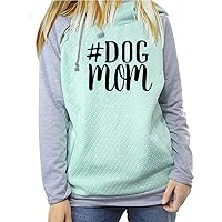Dog Mom Hoodies Sweatshirt Women Kawaii Printing Pattern Thick Female Cropped Sweatshirts