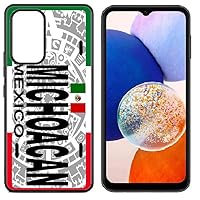 Sumac Light Protective Vibrant Colors Firm Grip Hard Back Case for Samsung Galaxy A14 5G 2023, Durable Secure Hard Back Case - Michoacan