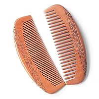 Peach wood comb student student dormitory wood comb women's home durable peach wood curly hair comb