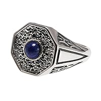 S925 Silver Lapis ring ~ TVD The Originals Mikaelson family daylight ring in Prestige Heart metal box ✬✬✬By Fantasy World✬✬✬
