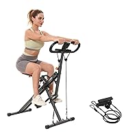 Niceday Hydraulic Squat Machine for Home, Compact Squat Assist Trainer with 44LBS Resistance Bands, 16 Levels of Resistance, Easy Setup & Foldable Exercise Equipment, Glute & Leg Trainer Machine