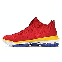 Nike Lebron 16 XVI Low SuperBron Basketball Shoes Mens CK2168-600 Basketball Sneaker Red Yellow White
