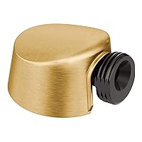 Moen Brushed Gold Round Drop Ell Handheld Shower Wall Connector, A725BG